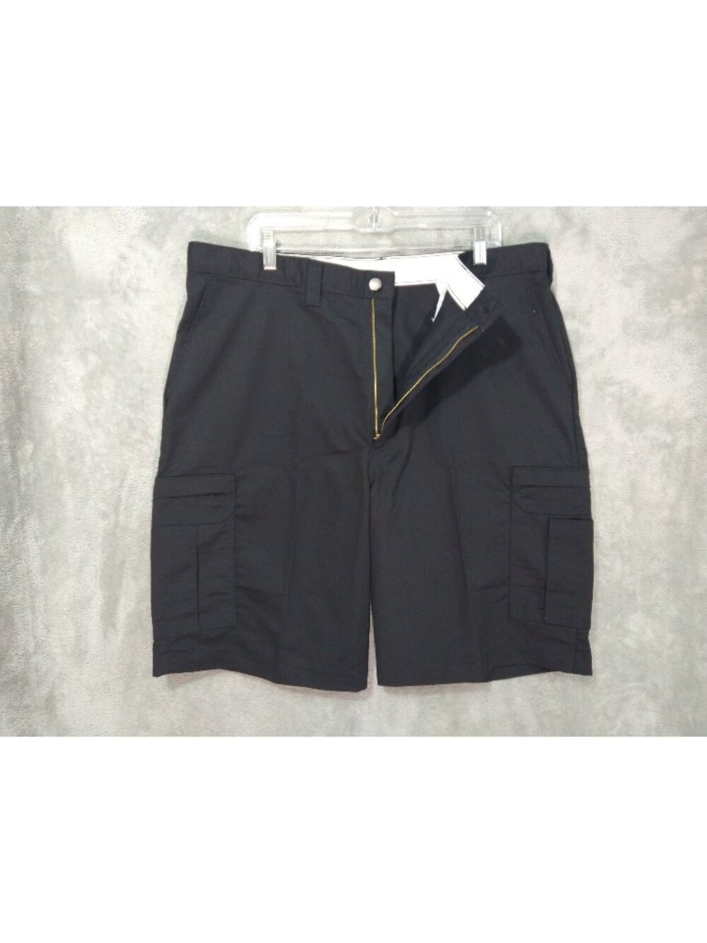 Dickies Shorts Mens 40 x 11 Black Cargo Flex High Rise Flat Front Industrial